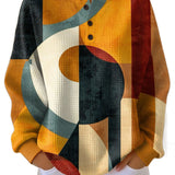 Federica | Maglione Geometrico con Bottoni