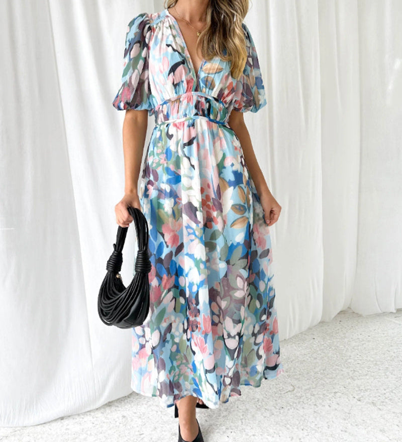 Celine | Abito Femminile con Motivo Floreale