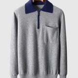 Perla - Polo Castelle in cashmere con zip