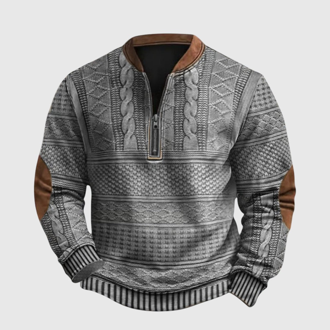 Charles | Maglione con zip a metà