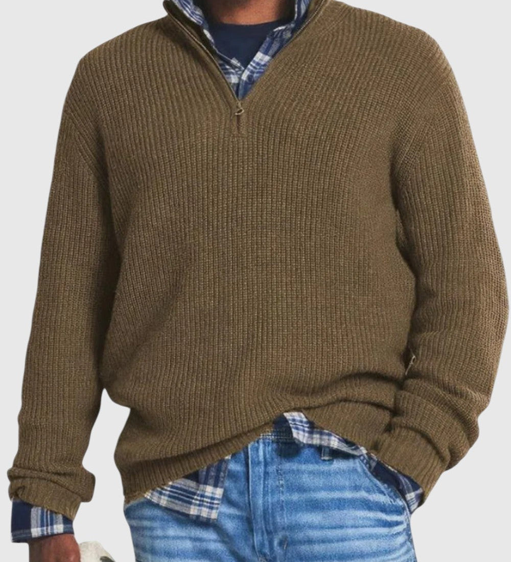 René | Maglione con zip Diego