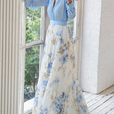 Robe Maxi Fleurie Pénélope | Eleganza Eterna di Aurora Venezia