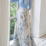 Robe Maxi Fleurie Pénélope | Eleganza Eterna di Aurora Venezia