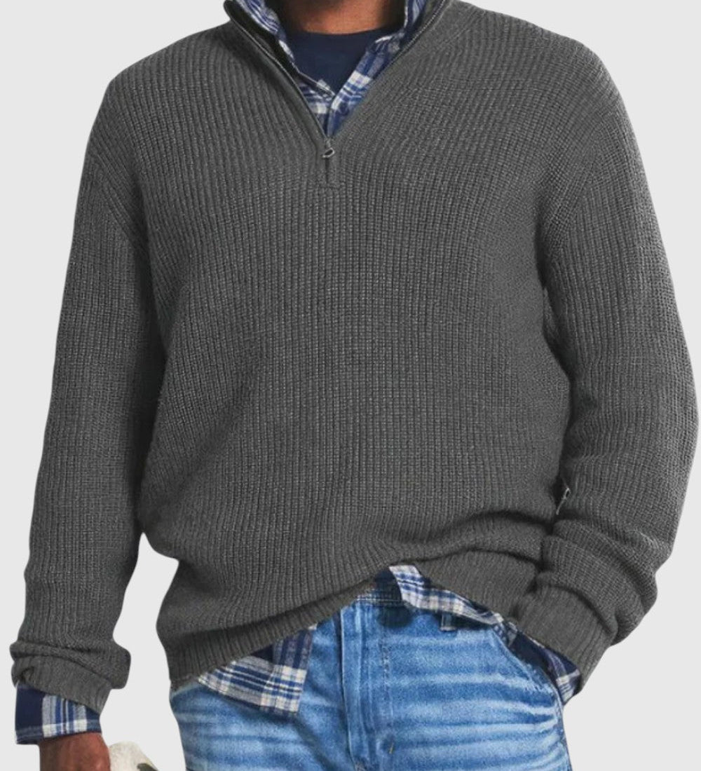 René | Maglione con zip Diego