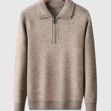 Luboš | Maglione in cashmere con zip a quarto Gstaad