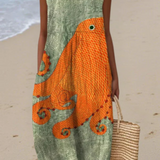 Tess™ | Abito Midi Oceanico