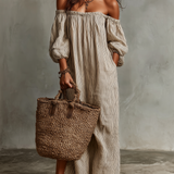 Carmen | Abito Lungo con Scollatura Off-the-Shoulder