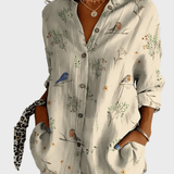 Camicia floreale in cotone
