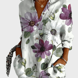 Camicia floreale in cotone