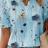 Bruna - Top elegante con scollatura a V a forma di cuore