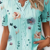 Bruna - Top elegante con scollatura a V a forma di cuore