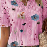 Bruna - Top elegante con scollatura a V a forma di cuore