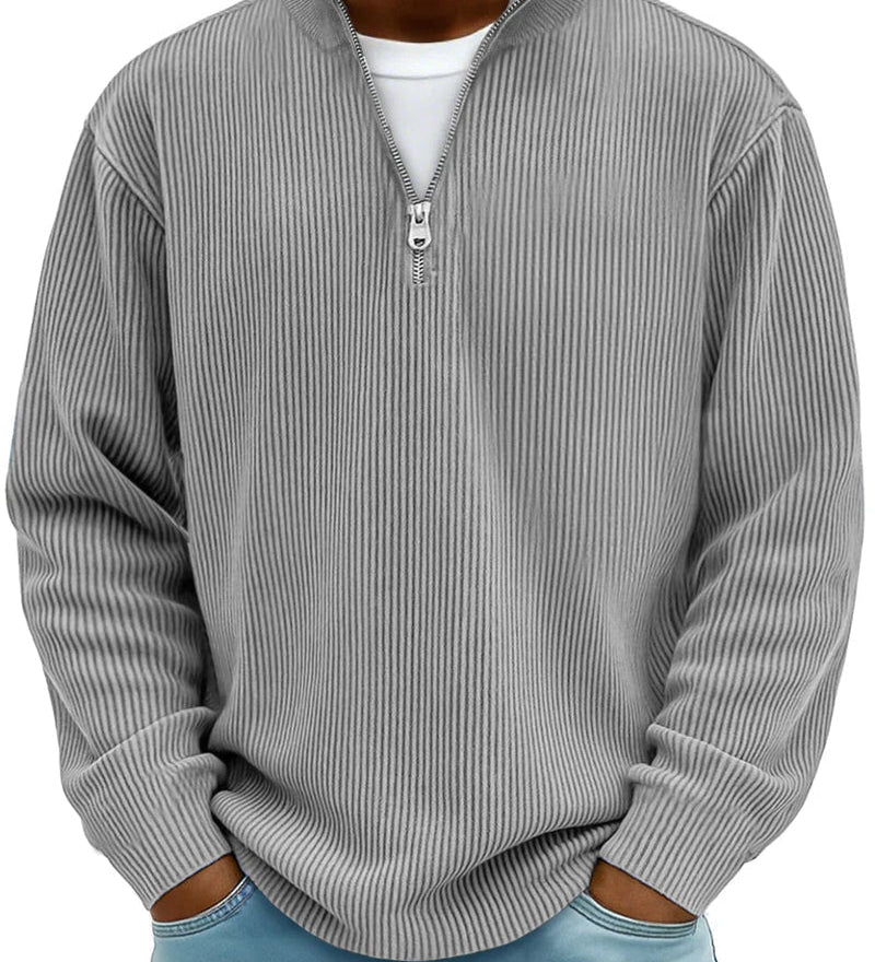 Jakub | Maglione a maniche lunghe con mezza zip