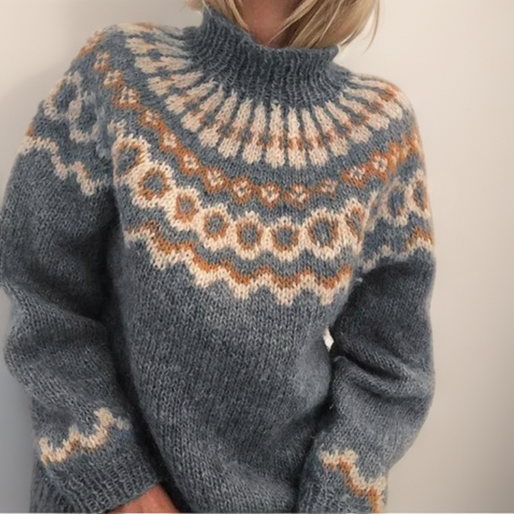 Carla | Maglione vintage con isola