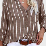 Débora - Camicia a righe fatta a mano