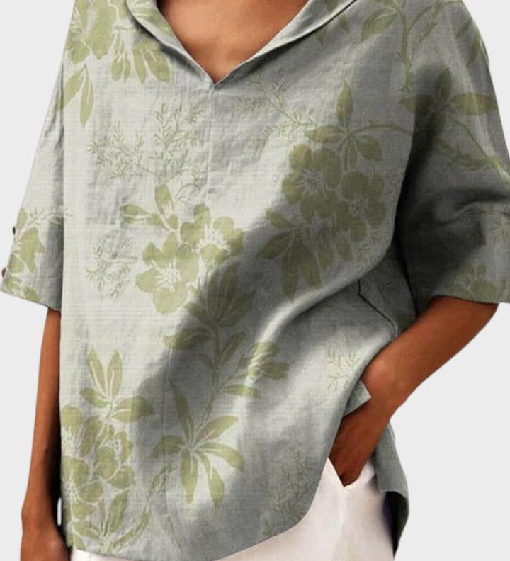 Flávia - Top in lino elegante