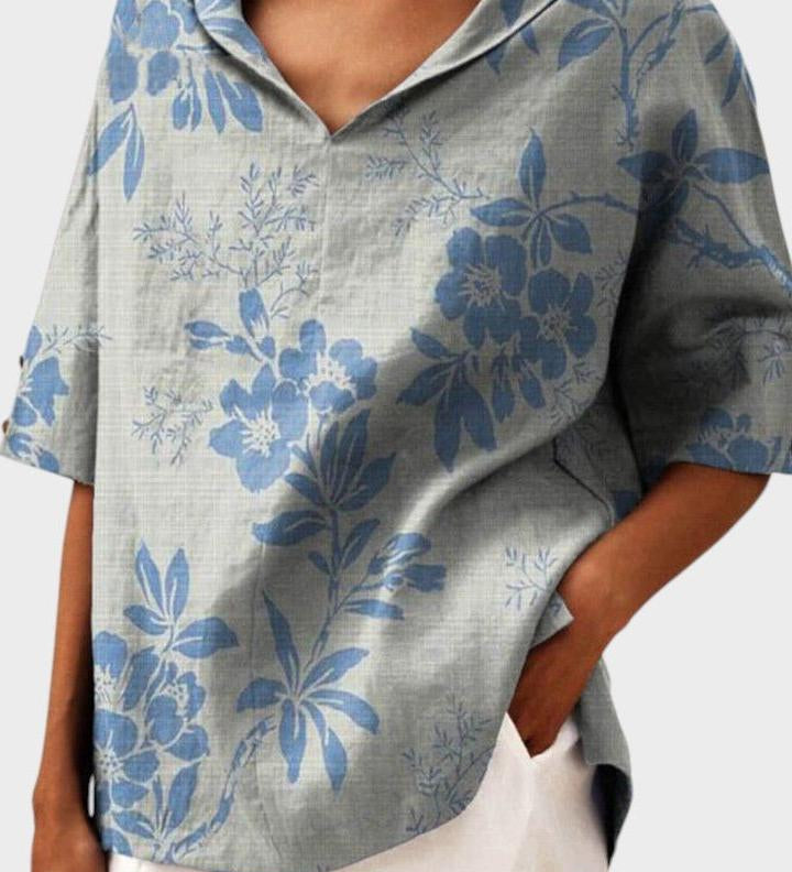 Flávia - Top in lino elegante