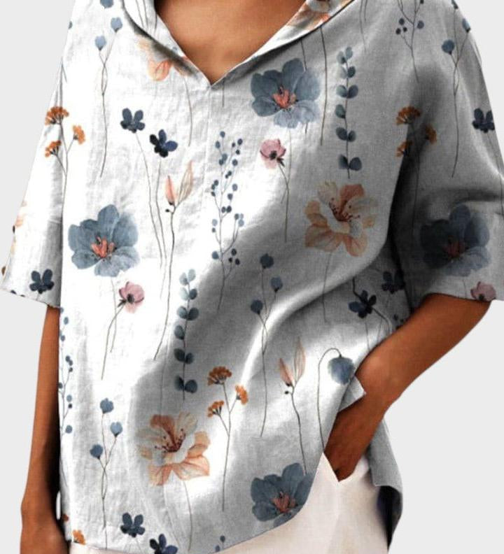 Flávia - Top in lino elegante
