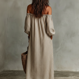 Carmen | Abito Lungo con Scollatura Off-the-Shoulder