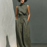 Maria™ | Completo con top a spalline e pantaloni larghi
