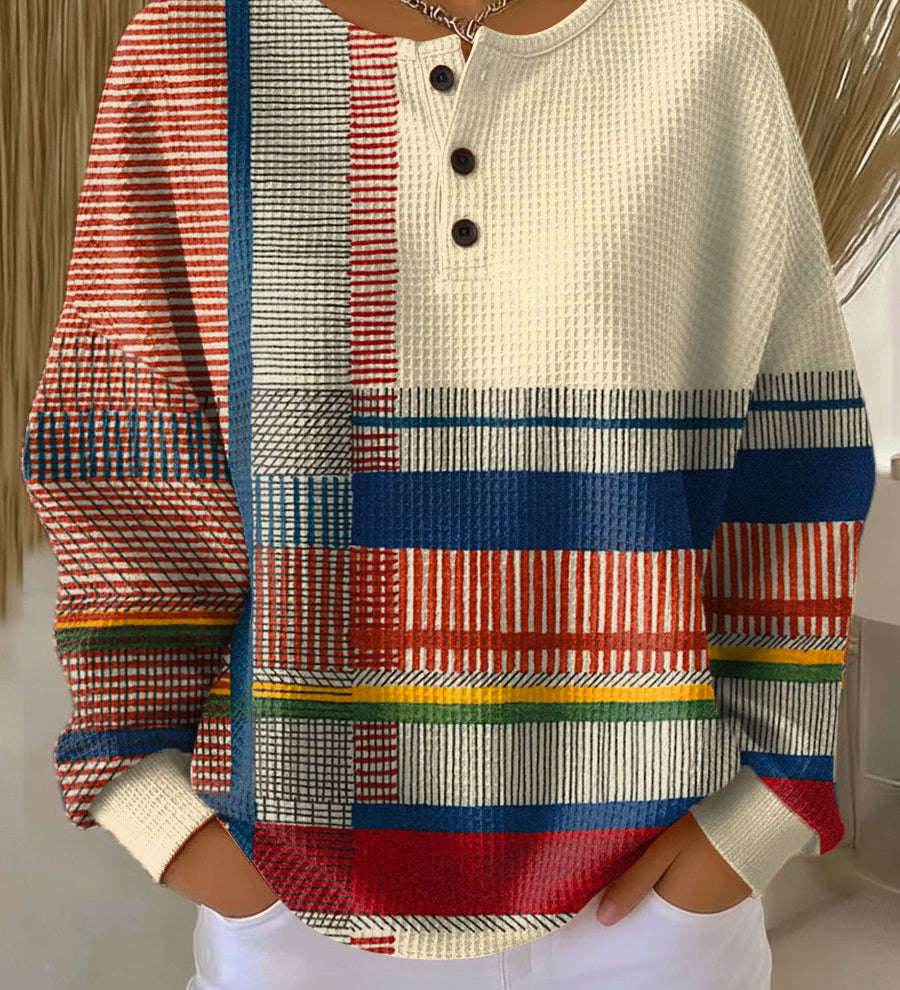 Silvia | Maglione Righe e Blocchi