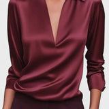 Nádia - Blusa Premium con scollatura a V