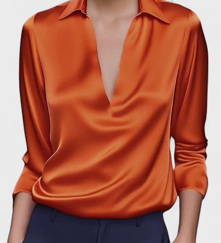 Nádia - Blusa Premium con scollatura a V