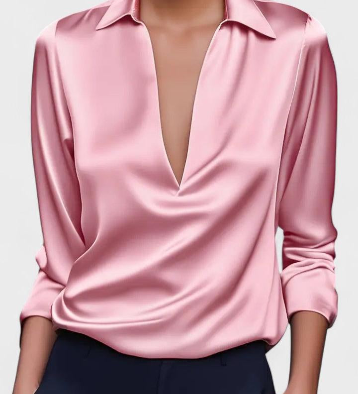 Nádia - Blusa Premium con scollatura a V