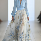 Robe Maxi Fleurie Pénélope | Eleganza Eterna di Aurora Venezia