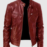 Henry - Giacca in pelle casual per uomo
