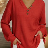 Vittoria | Maglione Scollo a V con Bottoni