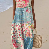 Anna™ | Vestito Midi Patchwork