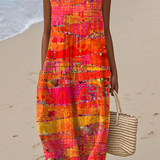 Faye™ | Abito Midi Sunset