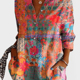 Pusero vintage con motivo floreale