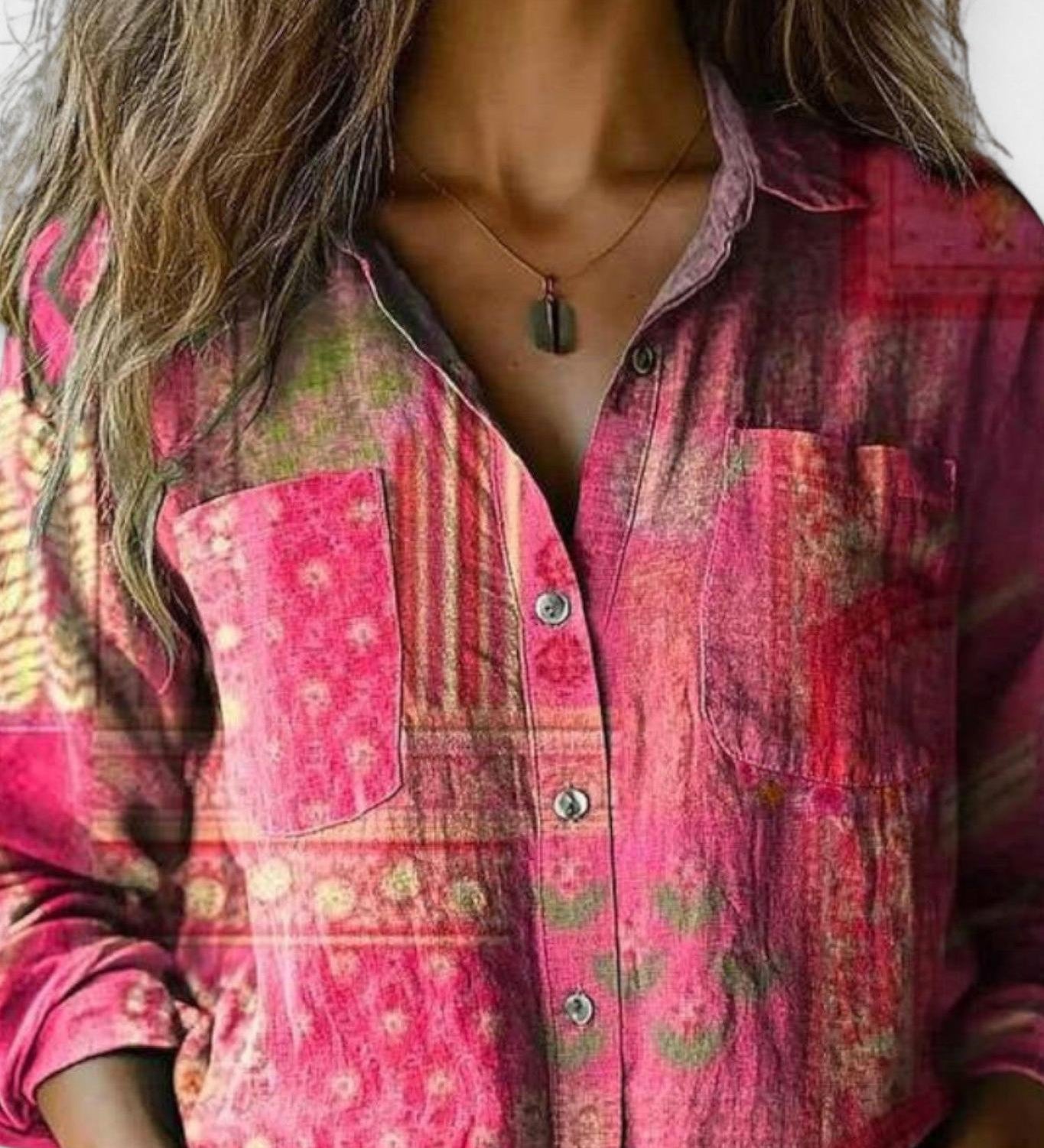 Camicia vintage con motivo