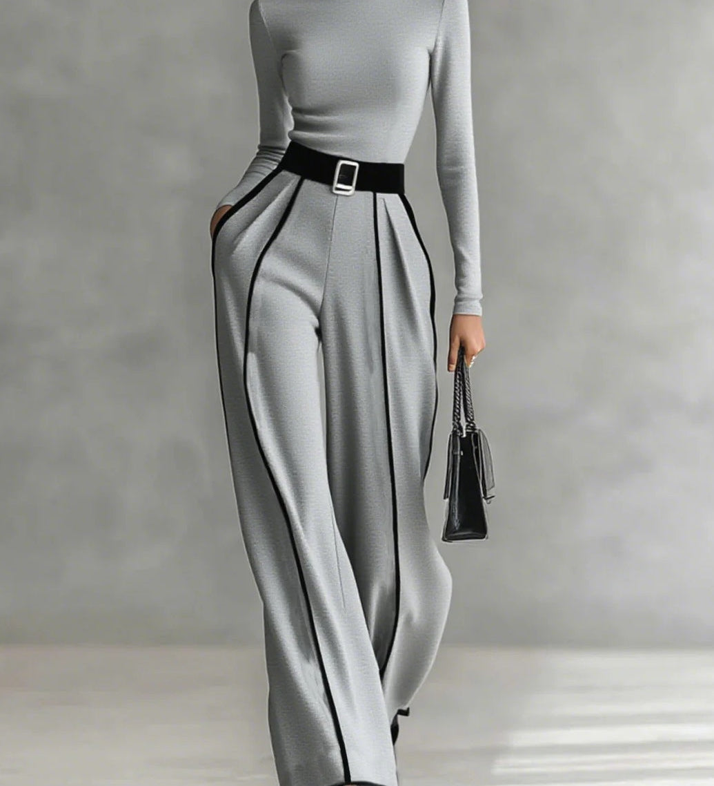 Vera™ | Outfit Elegante con Dettagli a Contrasto