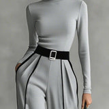 Vera™ | Outfit Elegante con Dettagli a Contrasto