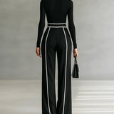 Vera™ | Outfit Elegante con Dettagli a Contrasto