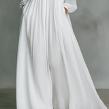 Léonie™ | Abito Maxi Minimalista con Collo Alto