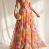 Giselle | Incantevole Maxi-Abito con Stampa Floreale