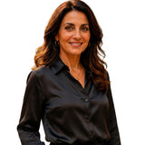 Camicia in raso con colletto