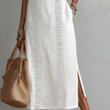 Jimena | Abito Midi con Collo Mao