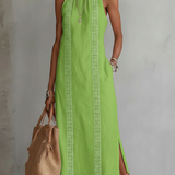 Jimena | Abito Midi con Collo Mao
